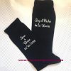 Calcetines personalizados "Soy el..." en letra elegante